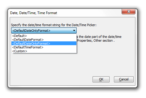 Override the Setting for Date/Time Format